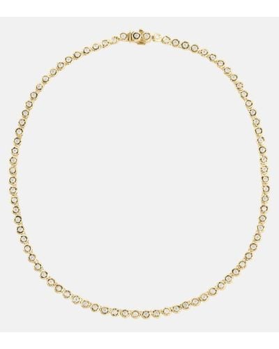 Octavia Elizabeth Blossom 18kt Gold Necklace With Diamonds - Metallic