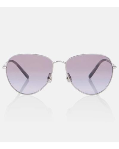 Brunello Cucinelli Aviator Sunglasses - Purple