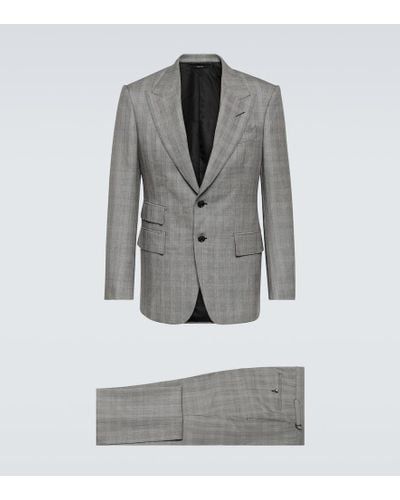Tom Ford Anzug Shelton aus Wolle - Grau