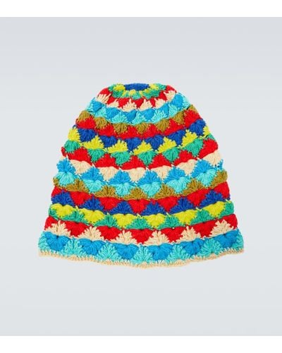 Alanui Beach Break Crochet Cotton Hat - Blue