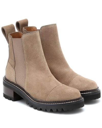 See By Chloé Exklusiv bei Mytheresa – Chelsea Boots Mallory - Braun