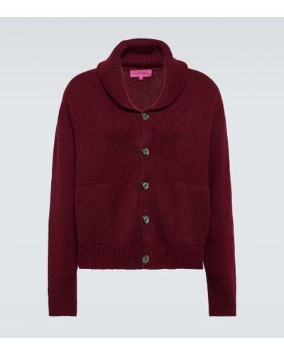 The Elder Statesman Cardigan in cashmere - Rosso