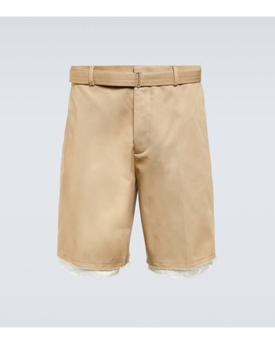 Lanvin Cotton Bermuda Shorts - Natural