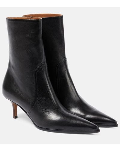 Paris Texas Ashley 65 Leather Ankle Boots - Black