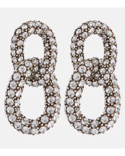 Isabel Marant Funky Crystal-embellished Earrings - Metallic