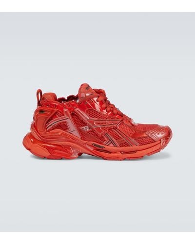 Balenciaga Runner Sneakers - Red