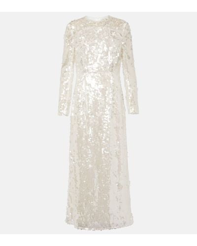 Emilia Wickstead Bridal Amiria Sequined Gown - White