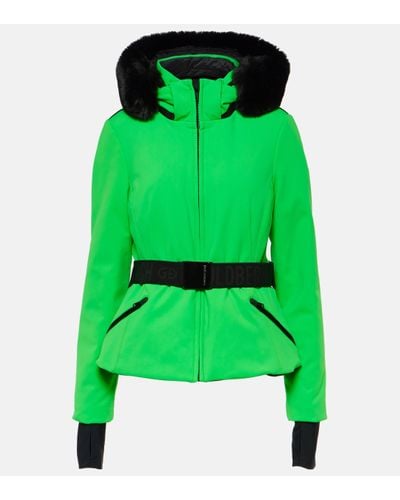 Goldbergh Hida Faux Fur-trimmed Ski Jacket - Green