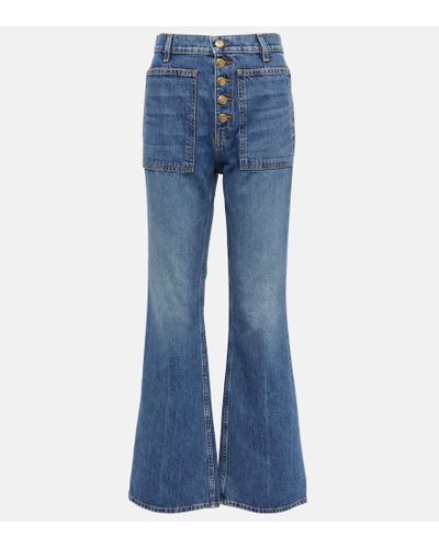 Ulla Johnson The Lou High-rise Flared Jeans - Blue