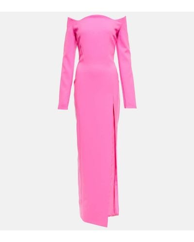 Monot Off-the-shoulder Gown - Pink