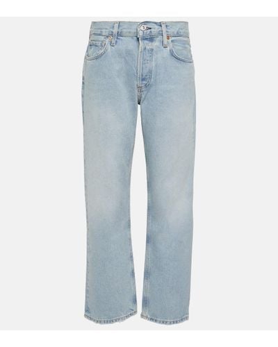 Citizens of Humanity High-Rise Straight Jeans Neve - Blau