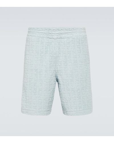 Givenchy Bermuda-Shorts 4G aus einem Baumwollgemisch - Blau