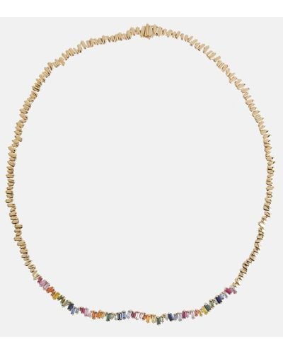Suzanne Kalan 18kt Gold Necklace With Sapphires - Metallic