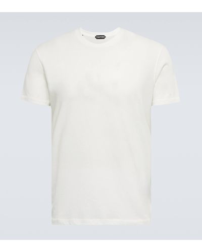 Tom Ford T-shirt en coton melange - Blanc