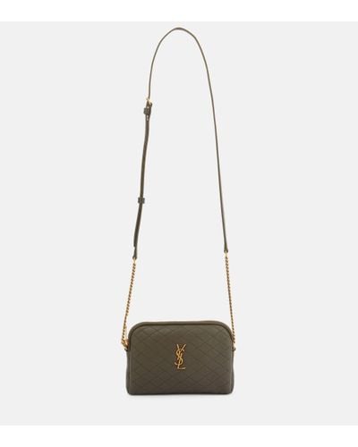 Saint Laurent Gaby Quilted Leather Shoulder Bag - Natural