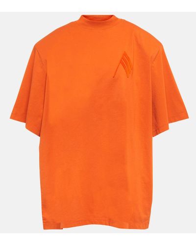 The Attico Camiseta Killie en jersey de algodon - Naranja