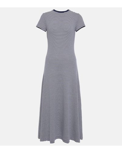 Polo Ralph Lauren Striped T-shirt Dress - Gray