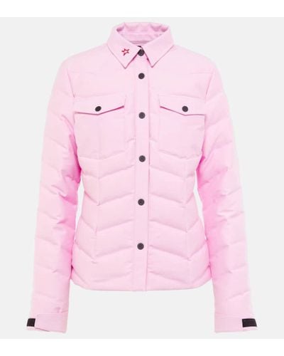 Perfect Moment Norquay Quilted Shirt Jacket - Pink