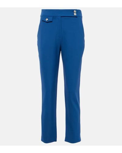 Veronica Beard Pantalones slims Renzo de tiro alto - Azul