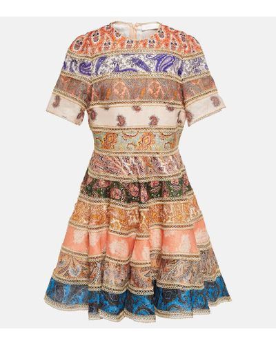 Zimmermann Vestido corto Devi - Multicolor