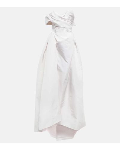 Vivienne Westwood Vestido de novia Freyja de seda - Blanco