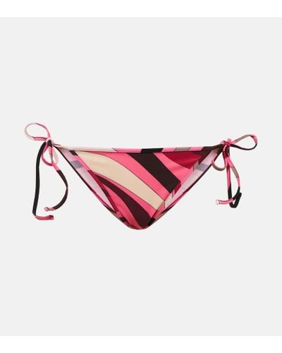 Emilio Pucci Printed Bikini Bottoms - Pink