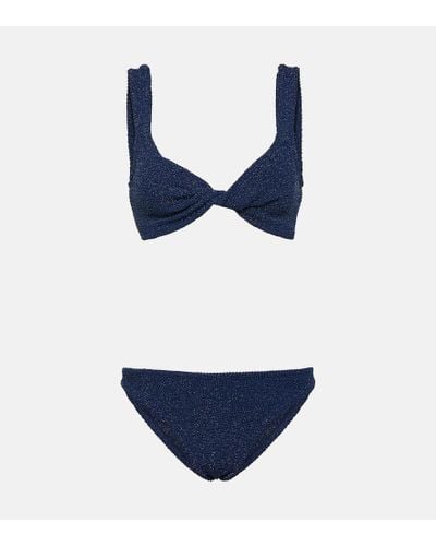 Hunza G Juno Lurex® Bikini - Blue