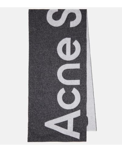 Acne Studios Schal Toronty aus einem Wollgemisch - Grau