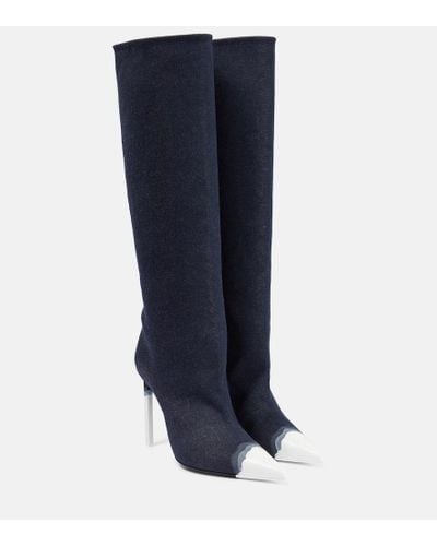 Tom Ford Botas altas de denim - Azul