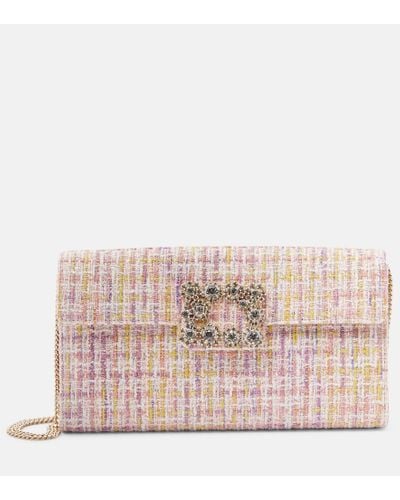 Roger Vivier Clutch in boucle - Rosa