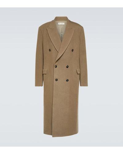 Our Legacy Extended Whale Wool-blend Coat - Natural