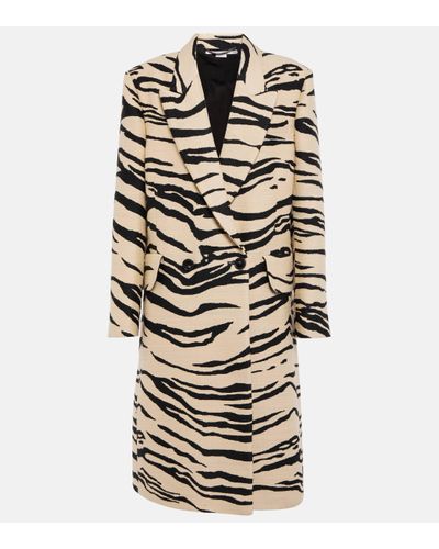 Stella McCartney Printed Double-breasted Coat - Multicolour