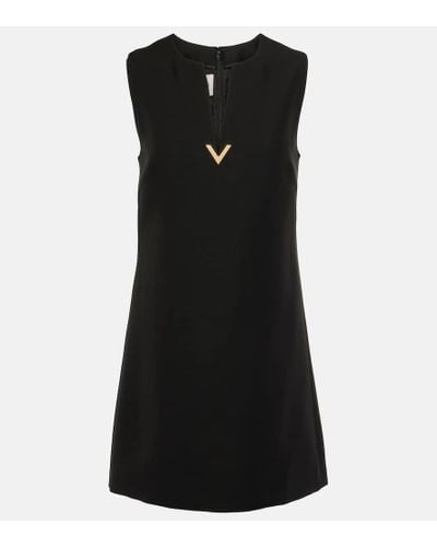 Valentino Minikleid VGold aus Crepe Couture - Schwarz
