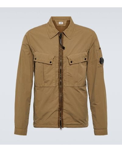 C.P. Company Flatt Nylon Hooded Jacket - Green