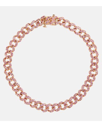SHAY Bracelet en or rose 18 ct, saphirs et diamants