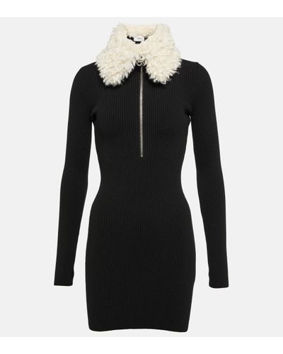 Coperni Wool-blend Minidress - Black