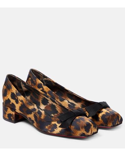 Christian Louboutin Mamaflirt Leopard-print Court Shoes - Brown