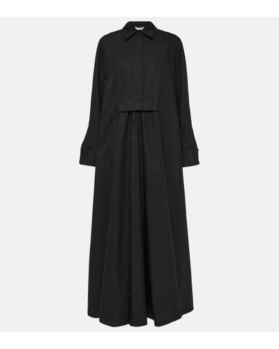 Max Mara Ottimo Cotton Shirt Dress - Black