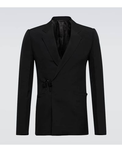Givenchy Chaqueta de traje de lana tecnica - Negro
