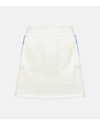 Gucci Cotton Jersey Miniskirt - White