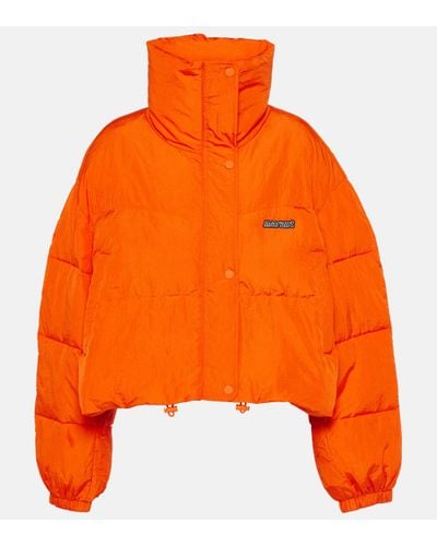 Isabel Marant Telia Cropped Puffer Jacket - Orange