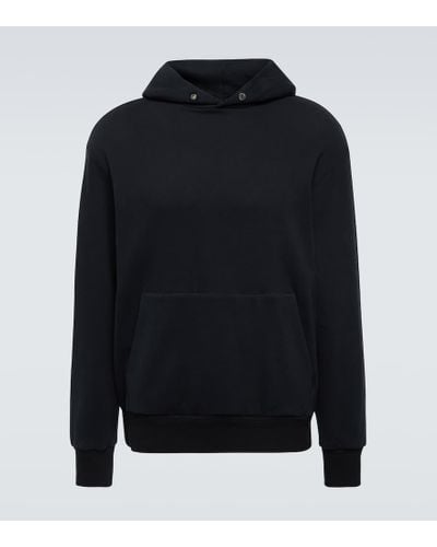 Zegna Hoodie aus Baumwolle und Kaschmir - Blau