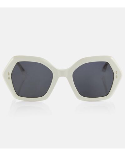 Isabel Marant Ely Hexagonal Sunglasses - Grey