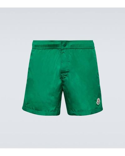 Moncler Costume da bagno con logo - Verde