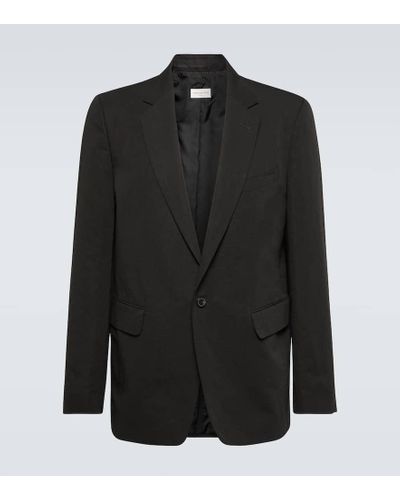 Dries Van Noten Blazer Bram aus Leinen und Baumwolle - Schwarz