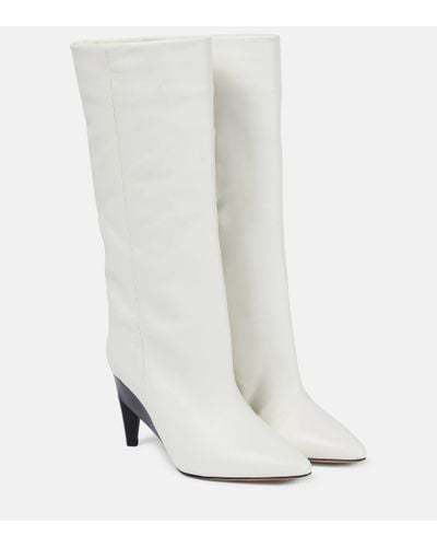 Isabel Marant Bottes Liesel en cuir - Blanc