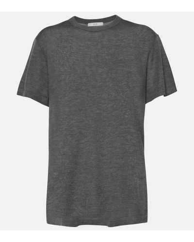 Co. Cashmere Top - Grey