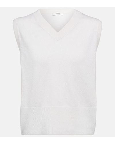 Vince Wool And Cashmere Blend Vest - White