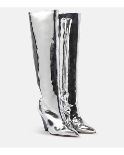 Isabel Marant Lakita Mirrored Knee-high Boots - Black