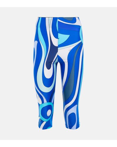 Emilio Pucci Shorts con stampa - Blu